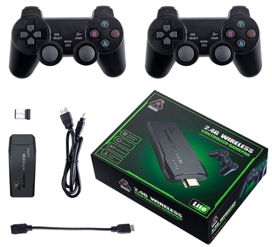 Videogame Stick 10mil 2 Controles Sem Fio