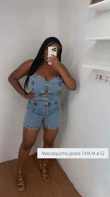 Macaquinho jeans