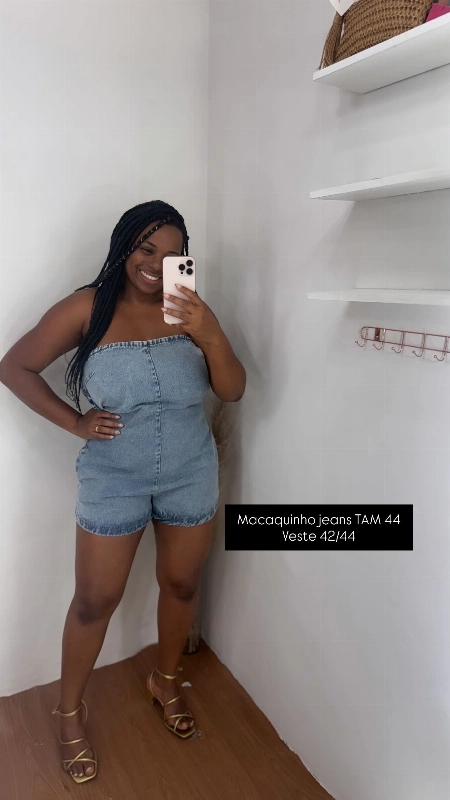 Macaquinho jeans
