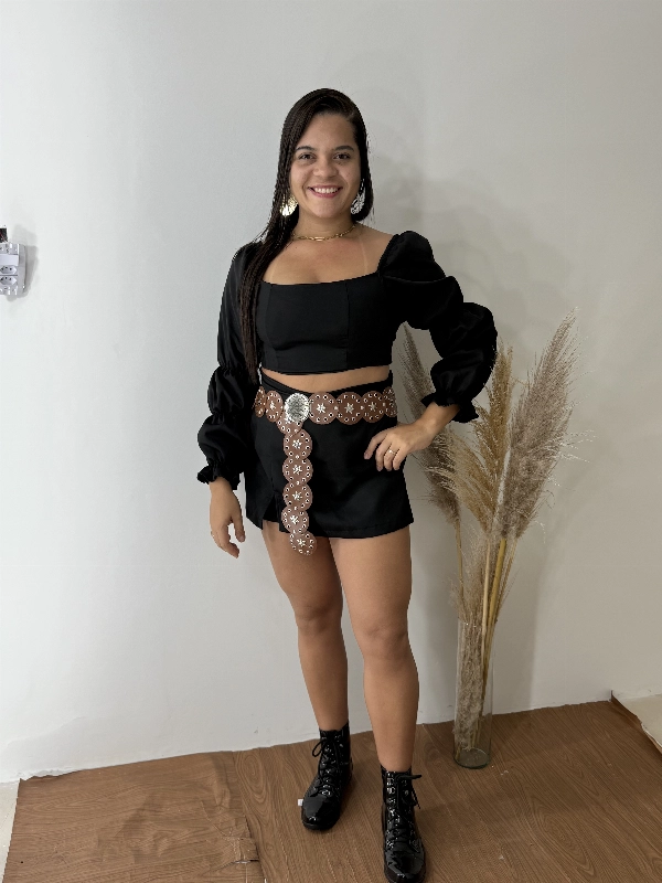 Conjunto manga bufante