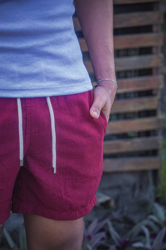 Short Linho Premium - Vinho