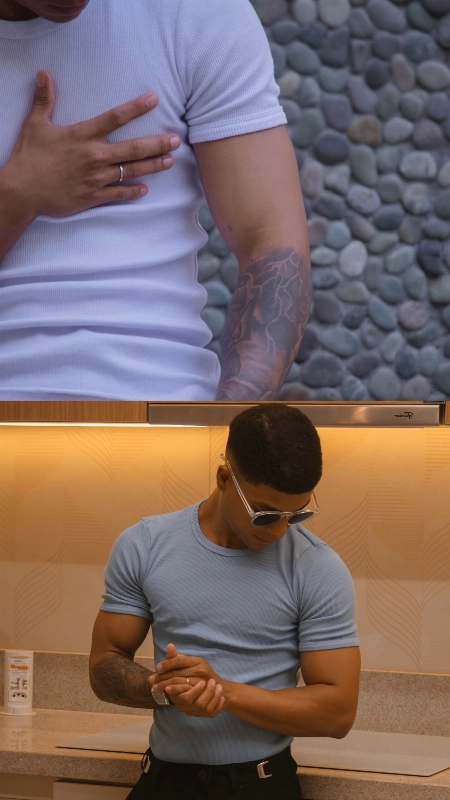 Peck de “duas” Camisetas Gringas — Modelo Americano