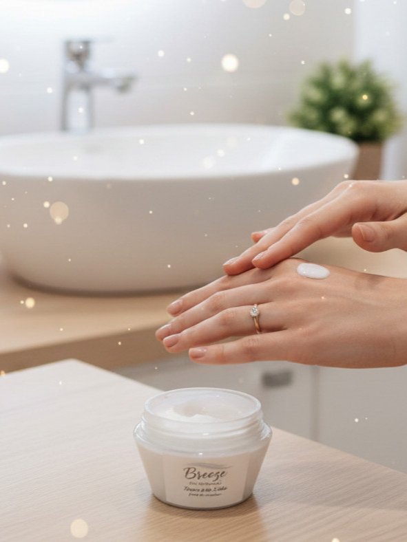 Pote Breeze Toque de Seda para as mãos